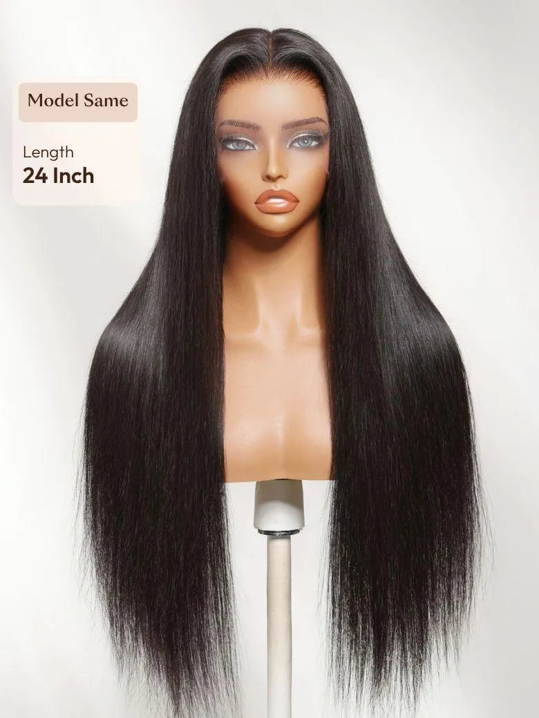 UNice 360 HD Lace Pre-plucked Luxury Raw Virgin Hair Natural Black Straight Wig