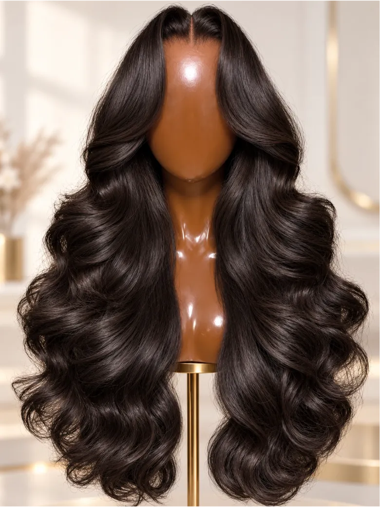 UNice Polished Body Wave Human Hair Wig with Full Ends and Soft Movement for Work-to-Night Confidence