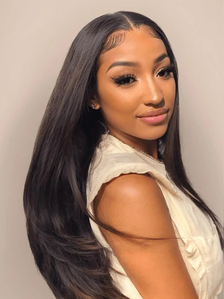 UNice Hair 4 Bundles Peruvian Straight Virgin Human Hair Extensions