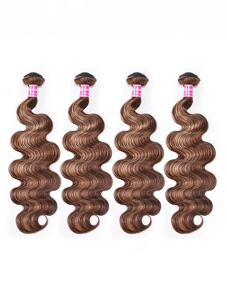 UNice Gorgeous Highlight Honey Blonde Bouncy Body Wave Hair 4 Bundles