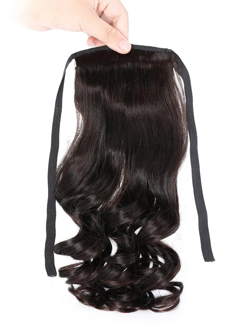 UNice Machine-Made Natural Black Loose Wave Clip-In Ponytail Extension