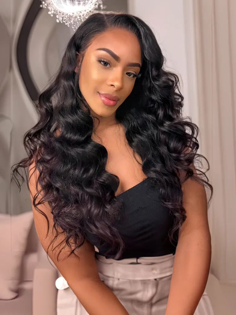 UNice Hair Loose Wave Hair Extensions Unprocessed Human Virgin Hair