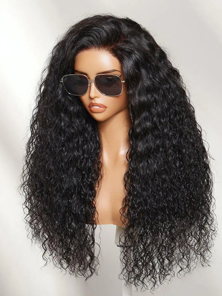 UNice 13x4 Bye Bye Slip™ Lace Frontal Textured Kinky Water Wave Wig with Invisi Drawstring