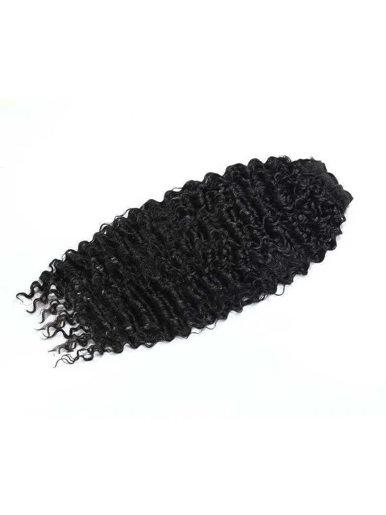 UNice 3 Pcs/Pack Messy Curly Human Hair 3 Bundles Indian Deep Curly Texture