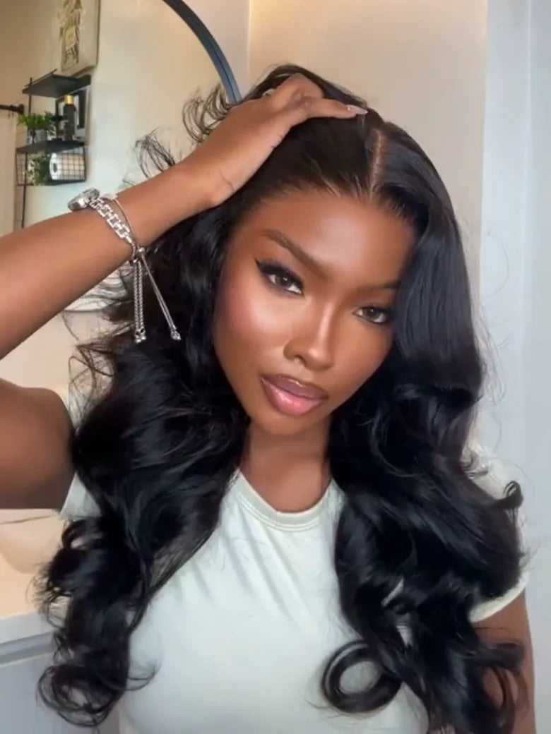 UNice 13x4 HD Real Scalp™ Wig Pull And Go Drawstring Loose Wave with Face Framing Curtain Bangs