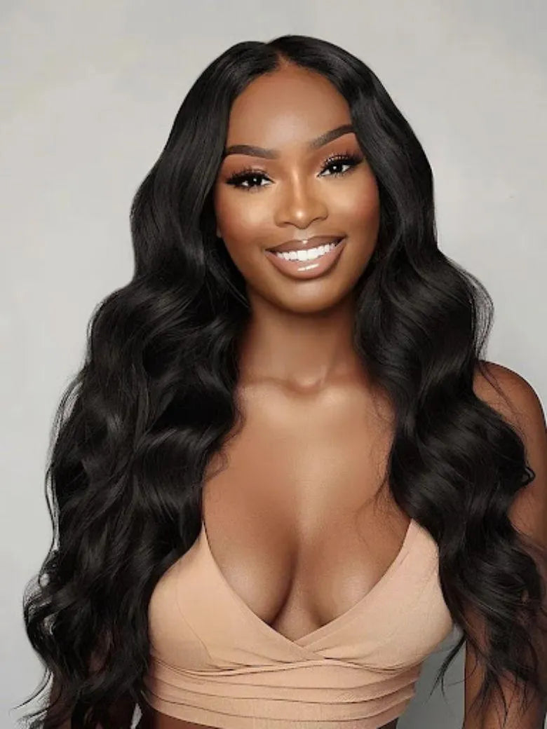 UNice Body Wave InvisiBlend™ V Part Human Hair Wig with Minimal Leave-Out for Protective Style