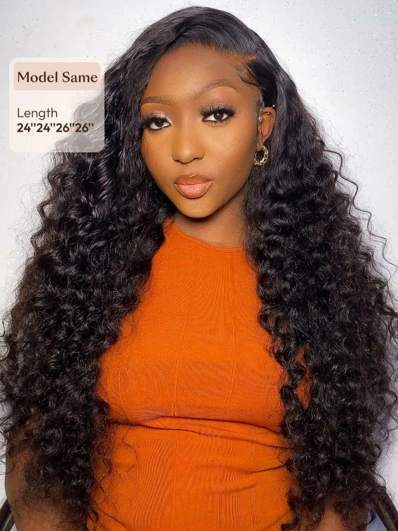 UNice Hair Bundles 4 Pcs/pack Peruvian Deep Wave Virgin Human Hair
