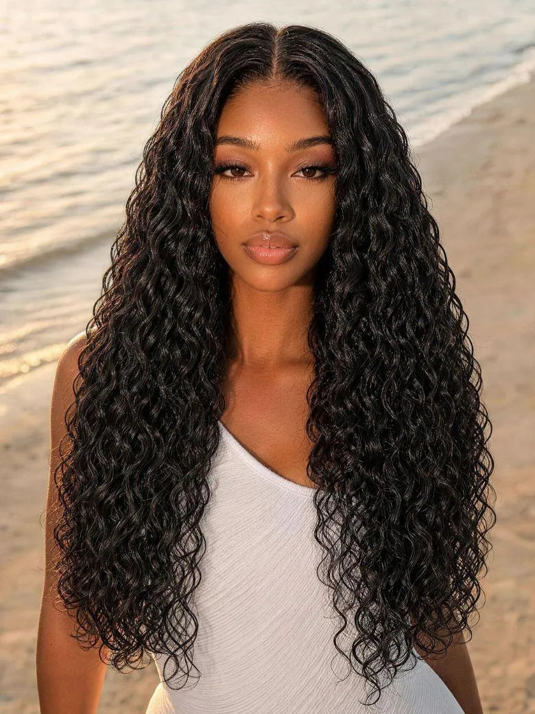 UNice Braid-Out Defined Curly Wig Bye-Bye Slip™ 7×5 Lace Closure Glueless Blend-Ready Perfect Match Effortless Beauty
