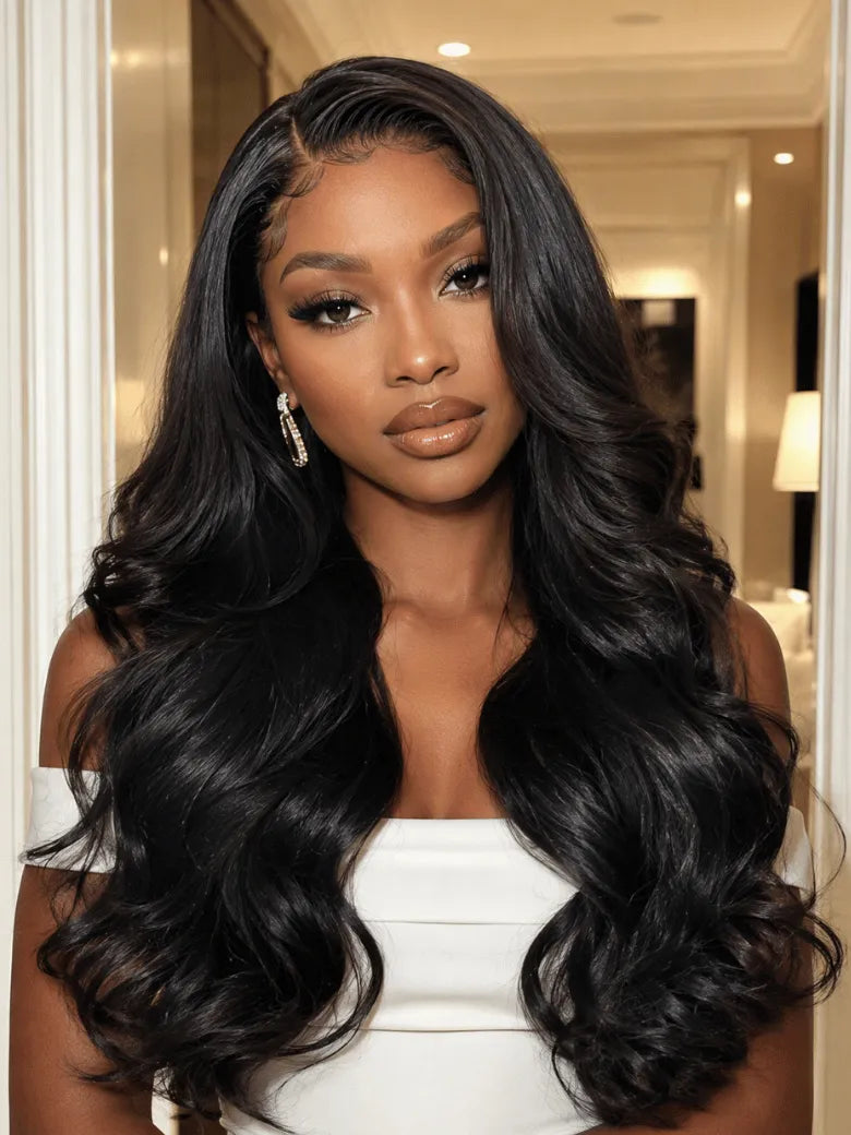 UNice Wavy Side Part InvisiBlend™ V Part Wig with Side-Swept Bangs for Protective Style