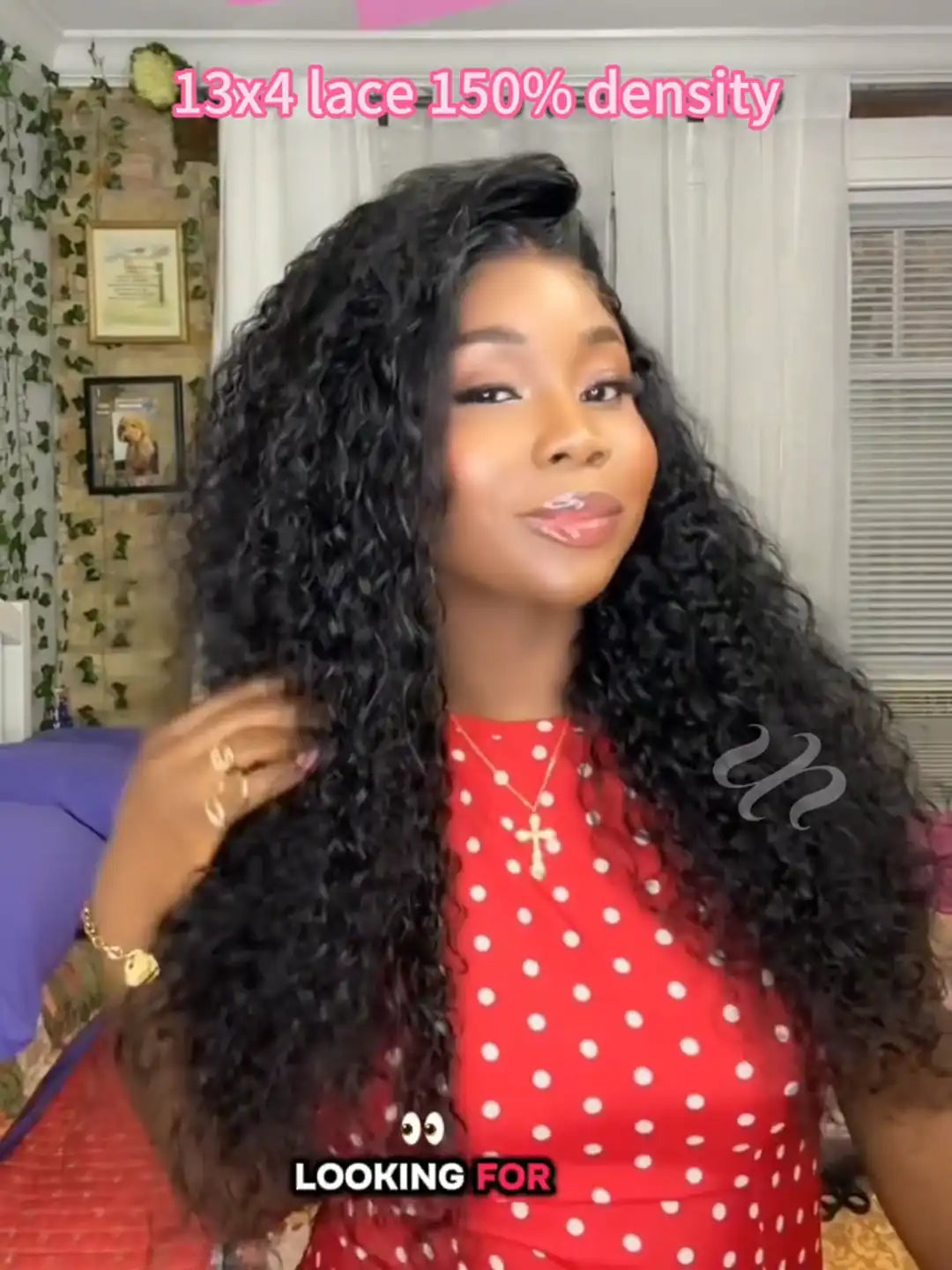 UNice 7x5 Bye Bye Slip™ Pre Cut Lace Natural Black Water Wave Curly Drawstring No Baby Hair