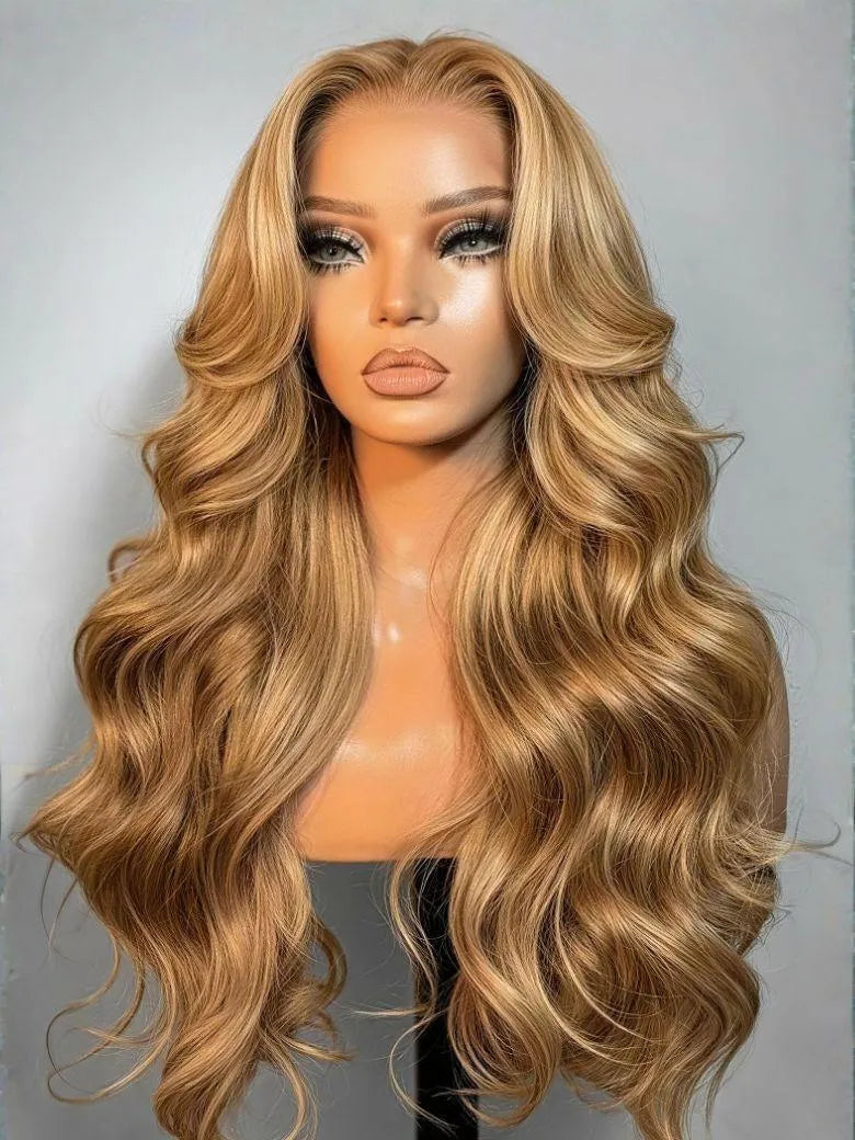 UNice Honey Blonde Body Wave Bye-Bye Slip™ Secure Glueless Lace Front Human Hair Wig