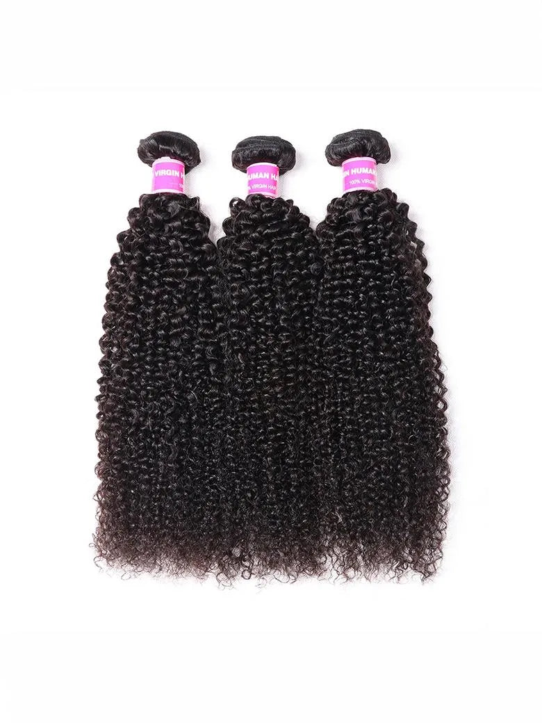 UNice Hair 100% Virgin Human Hair Kinky Curly Hair 3 Bundles