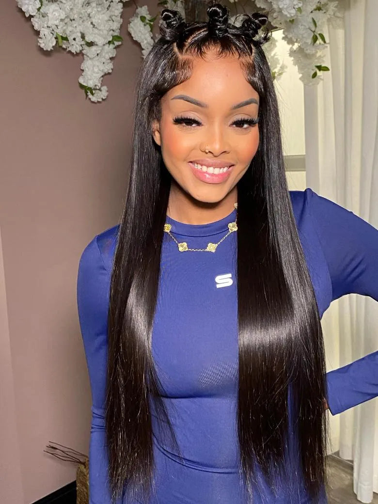 UNice Silky Straight Bye-Bye Slip™ Glueless Lace Human Hair Low-Maintenance Wig for Beginners