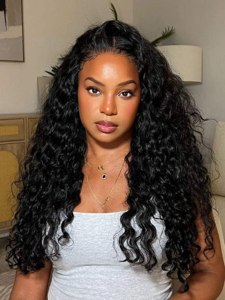 UNice Water Wave Bye-Bye Slip™ Glueless Lace Ready-to-Wear Full Volume Quality Human Hair Wig